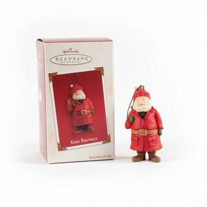 Hallmark Keepsake Kris Kringle Ornament 2003 Santa Christmas IOB Handcrafted